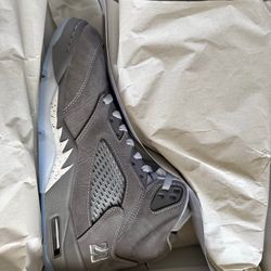 Jordan 5 Wolf Grey Big Kid 7y