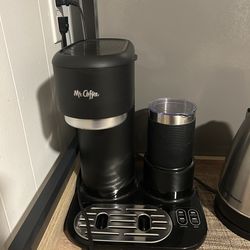 Mr. Coffee 4-in-1 Single-Serve Latte, Iced, and Hot Coffee Maker with Milk Frother