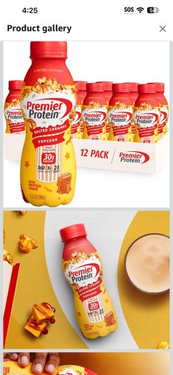 Premier Protein Salted Caramel Popcorn Shakes 12-Pack