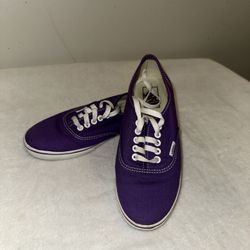 Vans Off The Wall Shoes Women’s 8 Men’s 6.5 Purple Low Tops Casual Skater 
