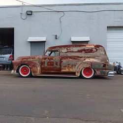 1948 Chopped Channeled & Sectioned Chevy Panel TRUCK parts Ratrod Kustom