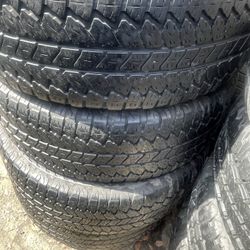 275-60-20 Bridgestone Used Good Set 