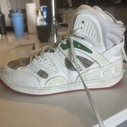 Gucci basket High “white Demetra Red” Size 11