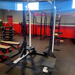 Powerlift Commercial Power Rack with Pull Block Safety Arms