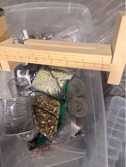 Thousands of beautiful sorted beads and jewelry making tools and materials