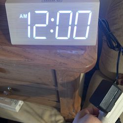 Wooden Digital Alarm Clocks