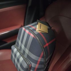  Burberry Jeff Check Navy/Grey Backpack