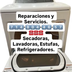 We fix Dryers, Washers, Stoves & Fridges. 