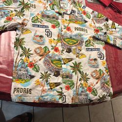 San Diego Padres Hawaiian Button Down