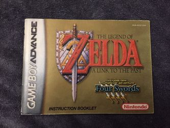 The Legend of Zelda A Link to the Past Instruction Booklet *No Game*
