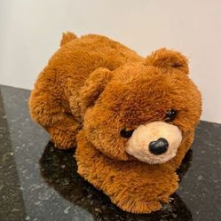 TY Bear %100 TySilk Brown 2007 Plush Stuffed Animal Toy Silk 