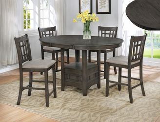 Grey counter height dining set on sale!