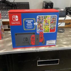 New Sealed Nintendo Switch Mario Edition Game System 