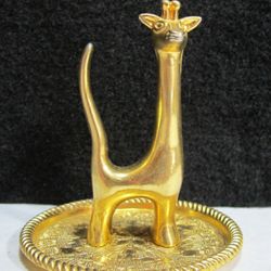 Vintage Figural Giraffe Ring Holder