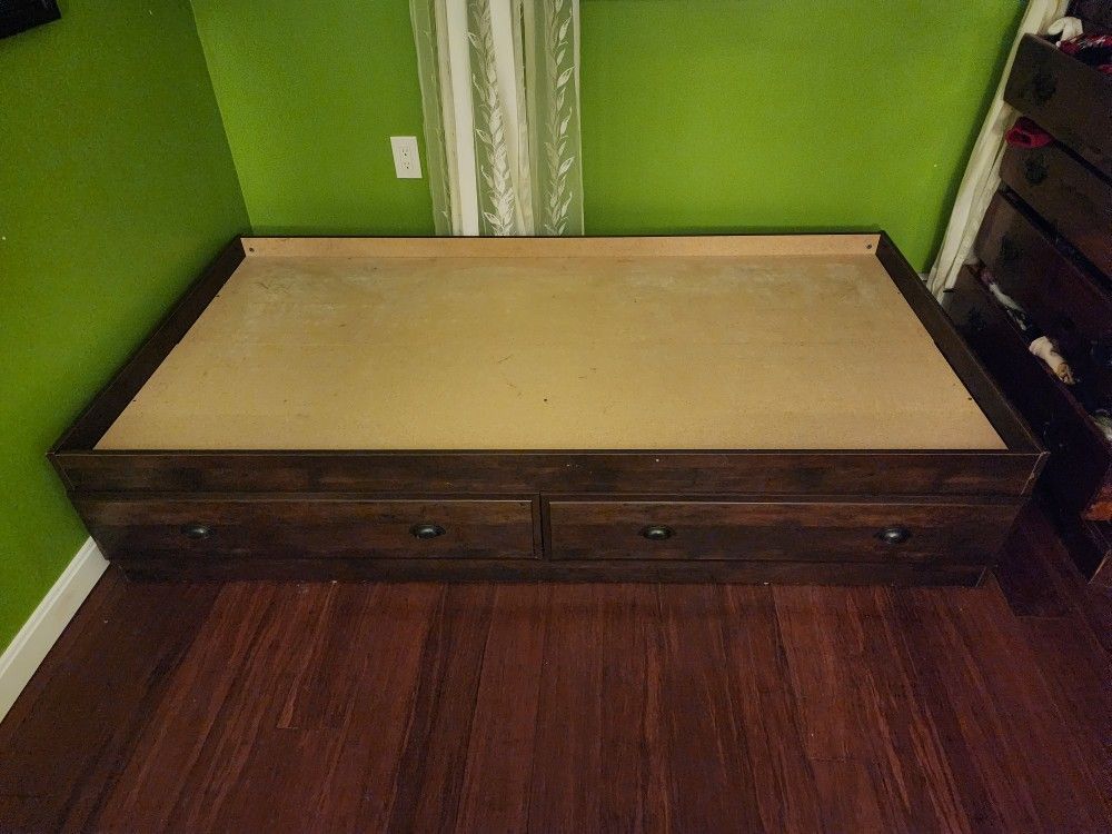 Twin Bed Base With Storage Drawers