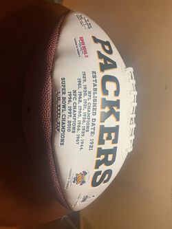 Green Bay Packers Autographed Commemorative Football