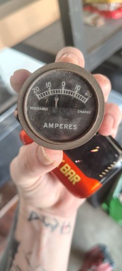 Vintage Used 20-0-20 Amperes Gauge