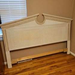 King Size Bed Headboard, Frame and Box Springs