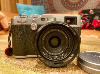 Fuji X-100F With UV Filter And Hood