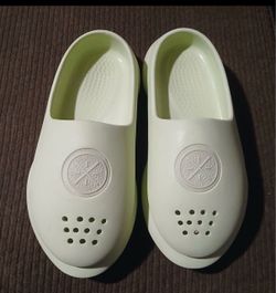 Li-Ning Way Of Wade Foam Clogs Slides Cream US Size9 Dwyane Wade Boom Cushioning