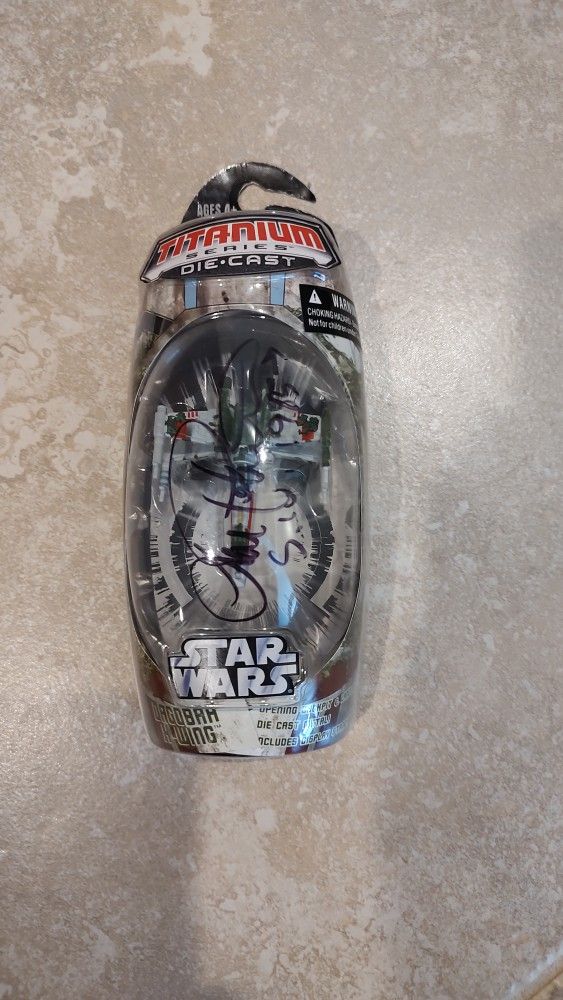 Dagobah X-wing Titanium Star Fighter Signed By Lorne Peterson
