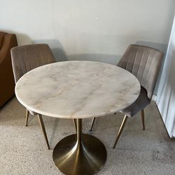 Marble Dining Table w/chairs
