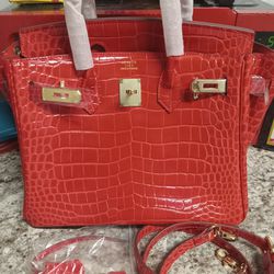 New Gorgeous Red Hermes Bag Very Pretty For Spring And Summer 🤩