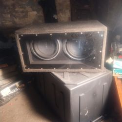 Two Forcegste Speakers Punch /Inferno Amp 1500 SOLD