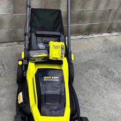 Ryobi 40V HP Brushless 20 in. Cordless Electric Battery Walk Behind Self-Propelled Lawn Mower with 6