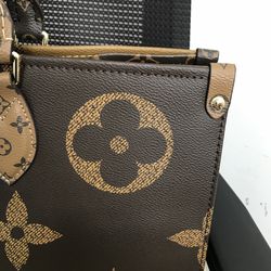 Louis Vuitton On The Go Tote MM Brown Monogram Reverse Leather