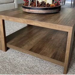31" Square Coffee Table with Storage