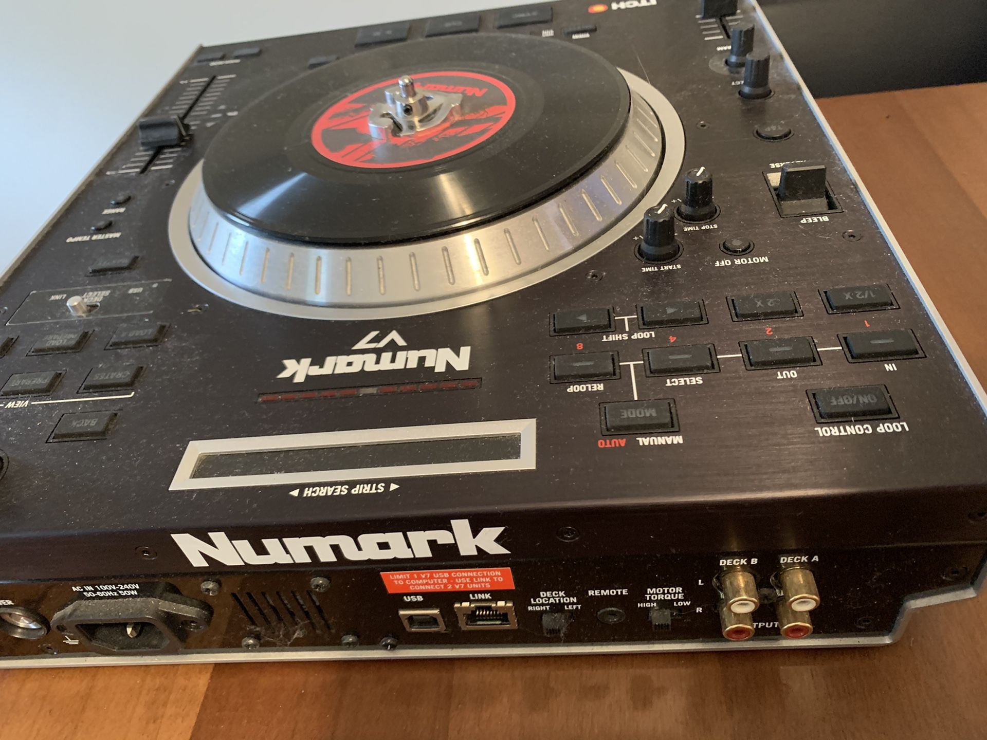 Two Numark V7s (2) Dj Controllers and Numark M6 Mixer