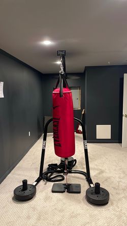 Everlast Heavy Bag with Stand & Speed Bag