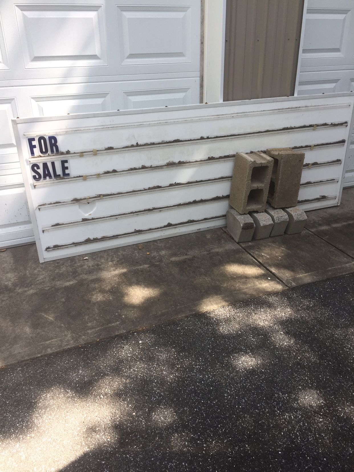 Changeable Copy Sign 3x8 Foot With No And Letters