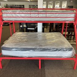 Bunk Bed Frame And Mattress 
