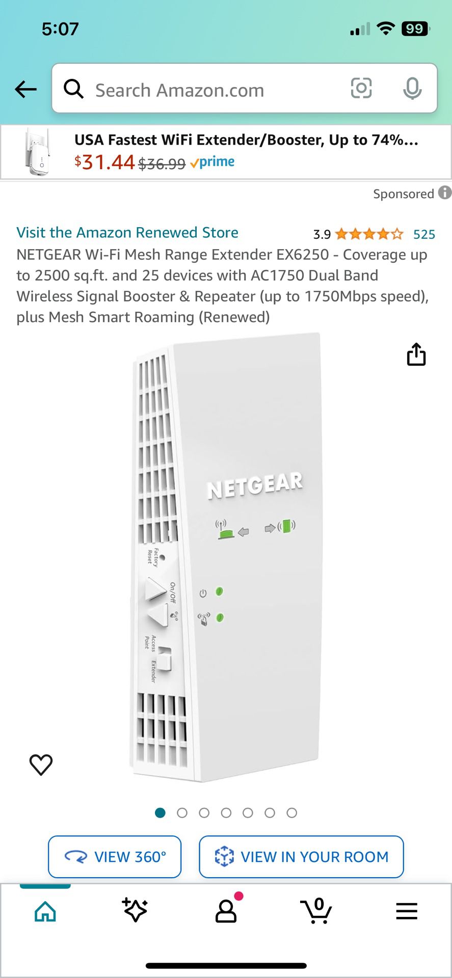 NETGEAR Wi-Fi Mesh Range Extender 