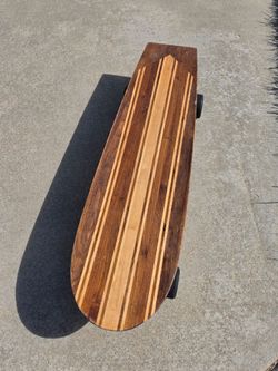 Vintage Hi Longboard Handcrafted Wood Skateboard Deck