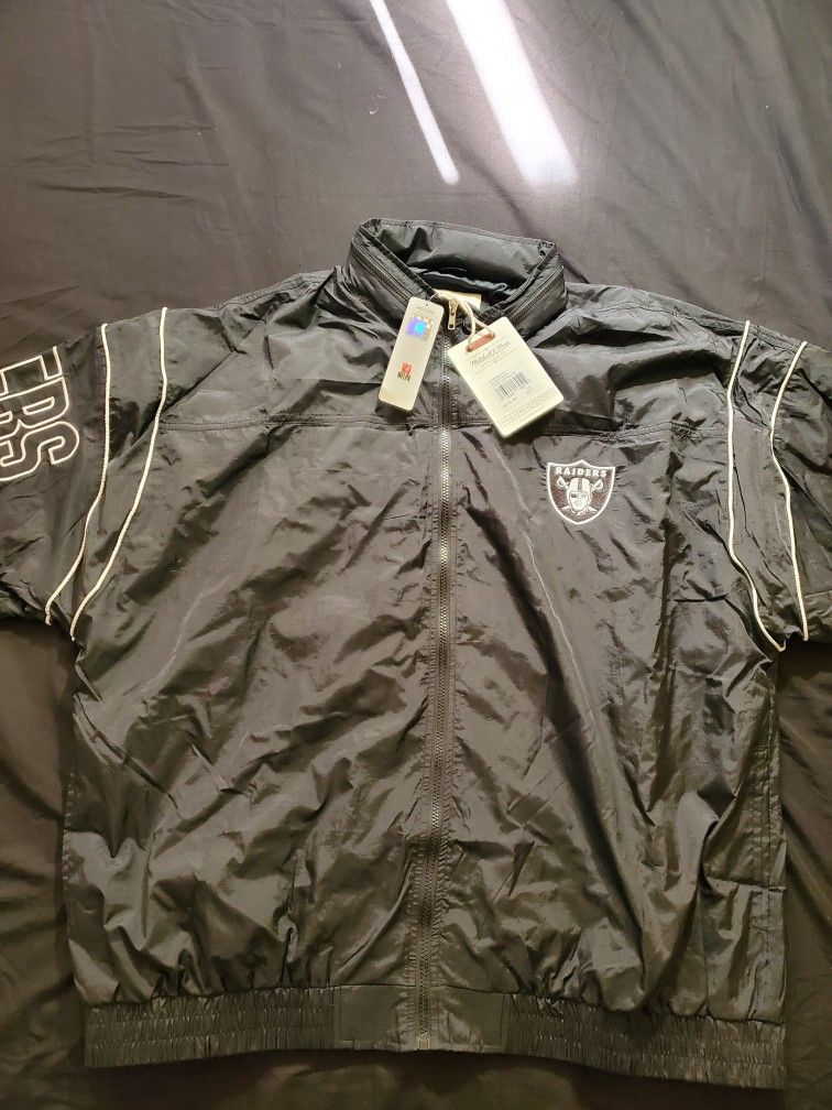 BRAND NEW MITCHELL AND NESS RAIDERS HOODIE JACKET RETRO