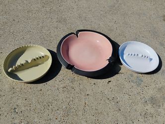 3 Vintage Ash-trays