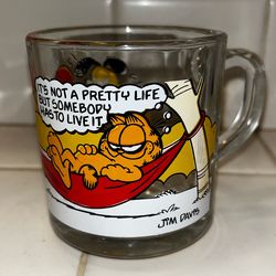 Vintage McDonalds Garfield Glass