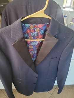 Sparkling navy suit jacket