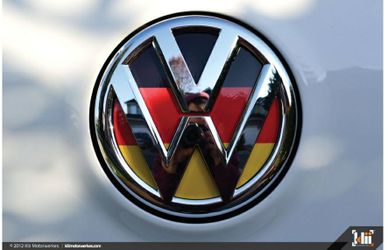 German Flag Rear Badge Inlay Volkswagen