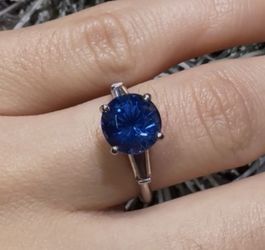 Sapphire & Diamond Ring