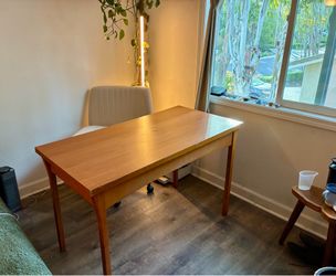 48” Cherry Wood Writing Desk with Drawer – Home Office or Study Desk