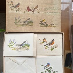 Vintage Bird Cards—about 12 Cards