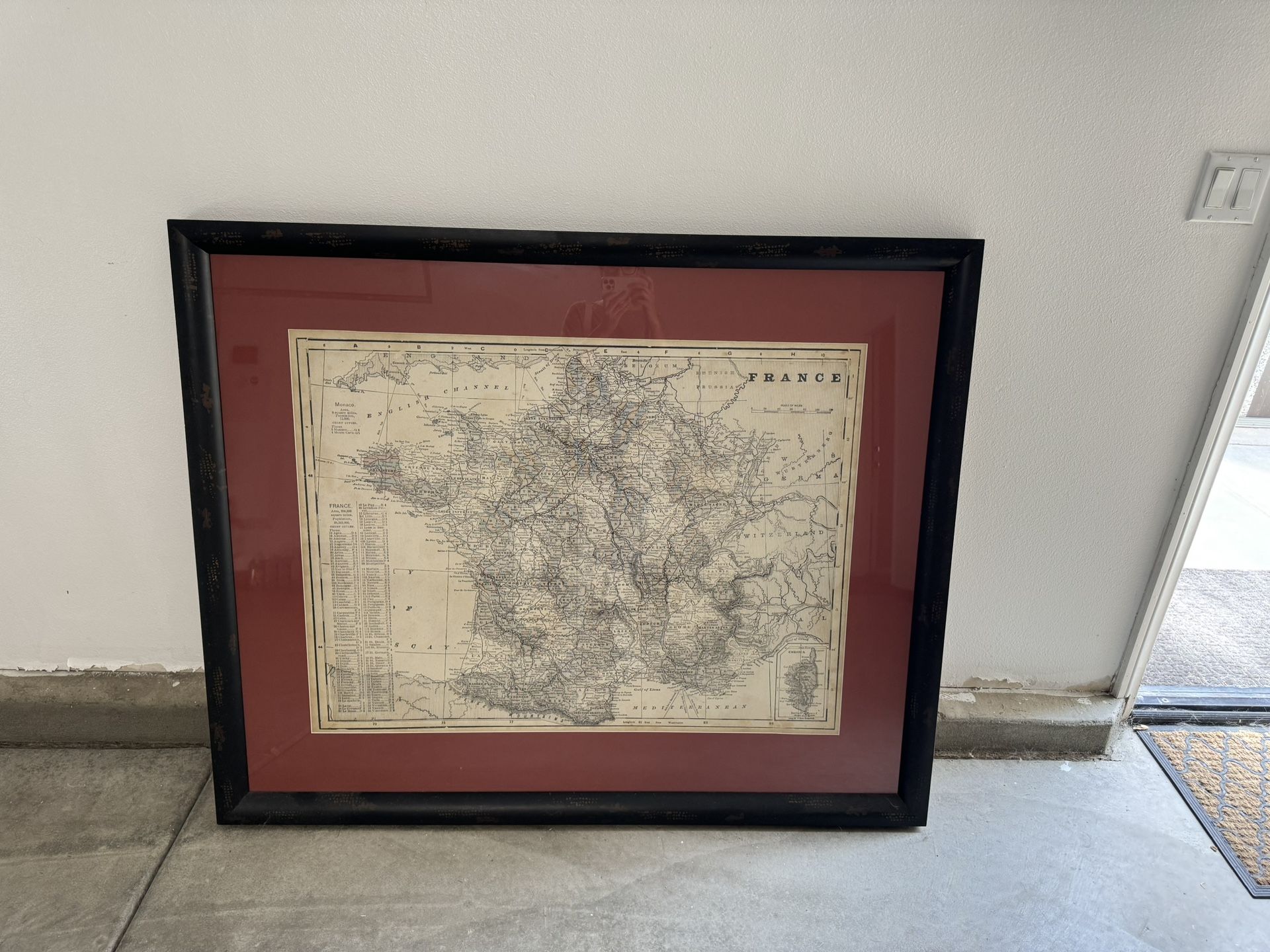 France Map Picture Frame 