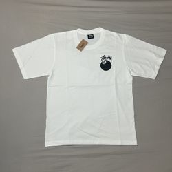 Stussy 8 Ball Tee White Size Medium