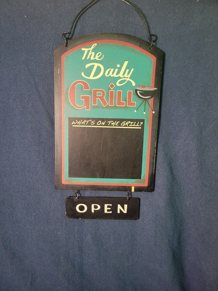 Chalkboard Open Sign