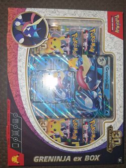 Pokemon 30th Celebration Greninja and Sylveon EX Box