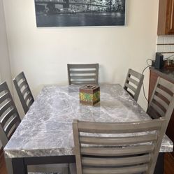  6 seat ,marble, comfortable.